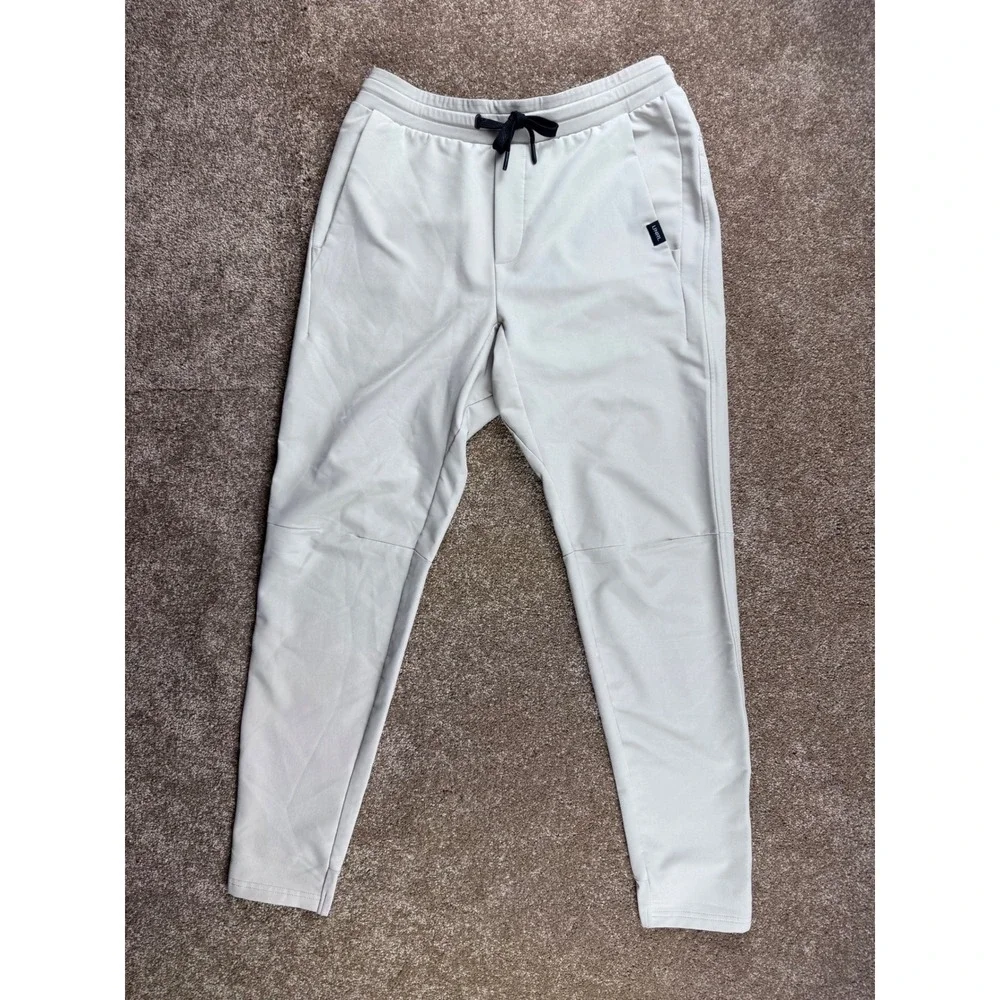 UNRL‎ Apex Pants Mens Stone Light Khaki Tapered Golf Joggers Performance Stretch